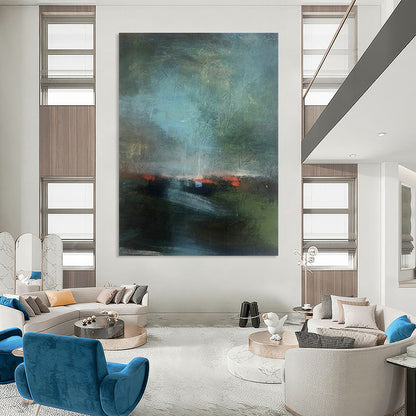 Abstract Landscape Art for Contemporary Office Lounge & Art - Themed Hotel Room DLZ1415