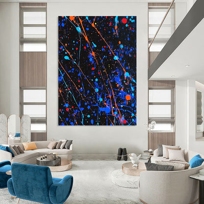 Colorful Splatter Art for Creative Studio & Vibrant Teen Bedroom STSC1406