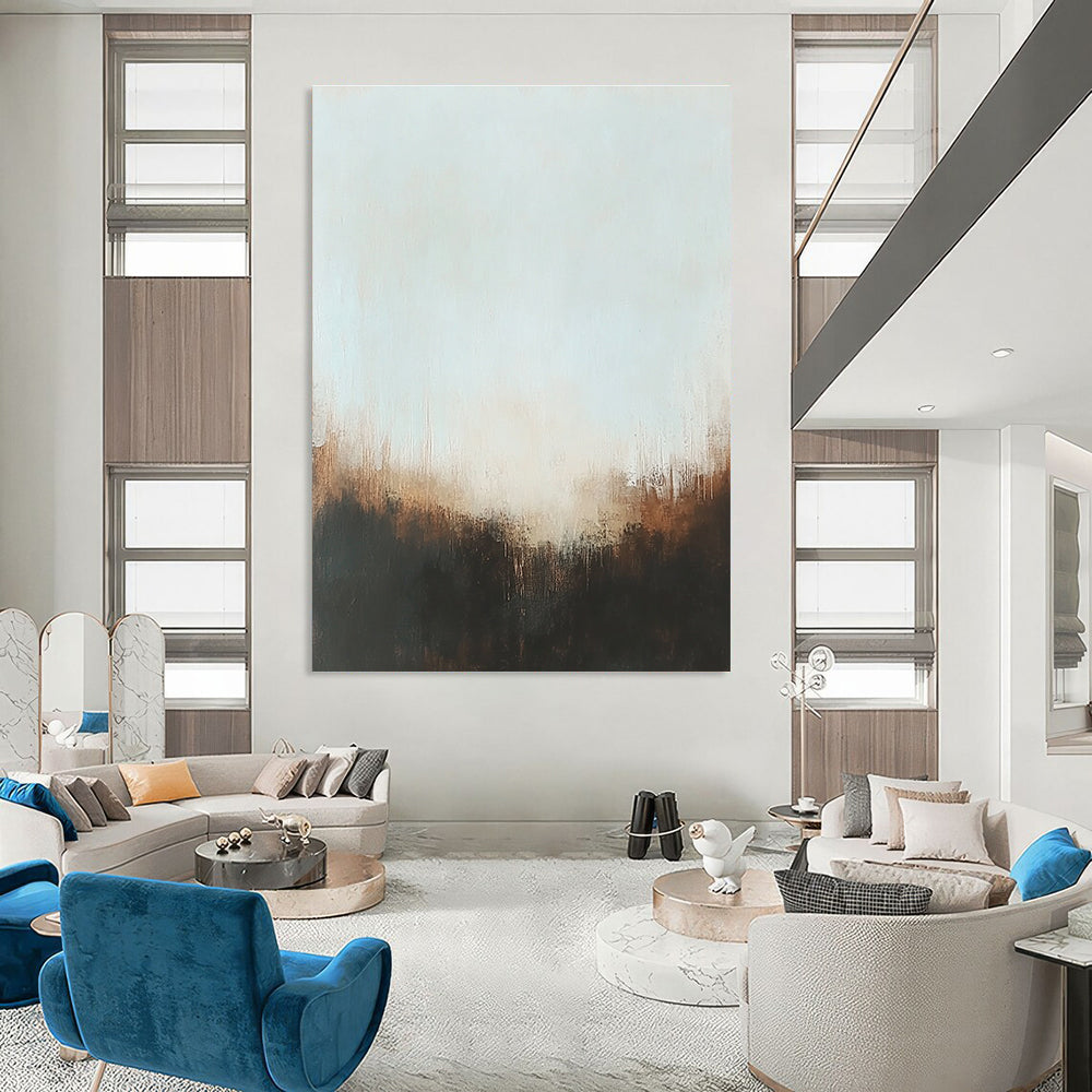 Subtle Horizon Mist Art for Meditation Room & Library Nook STSC099