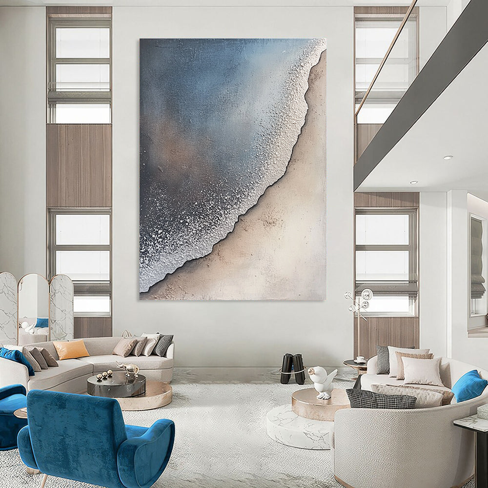Textured Beach Scene for Coastal - Style Home & Relaxing Spa STSC256