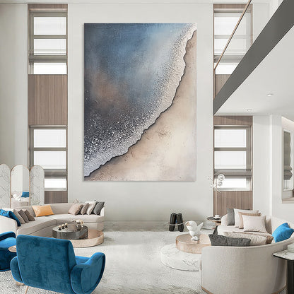 Textured Beach Scene for Coastal - Style Home & Relaxing Spa STSC256