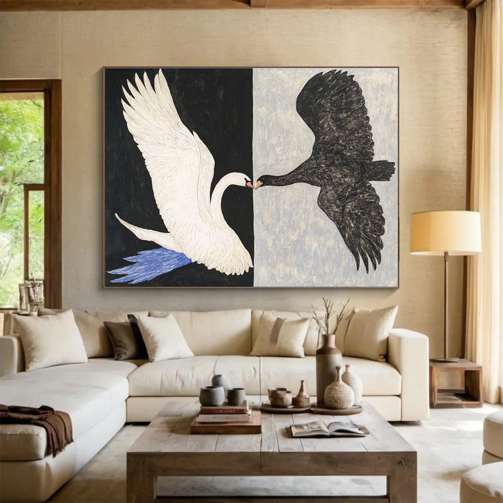 Symbolic Bird Art for Modern Art Gallery & Philosophy Library SC558
