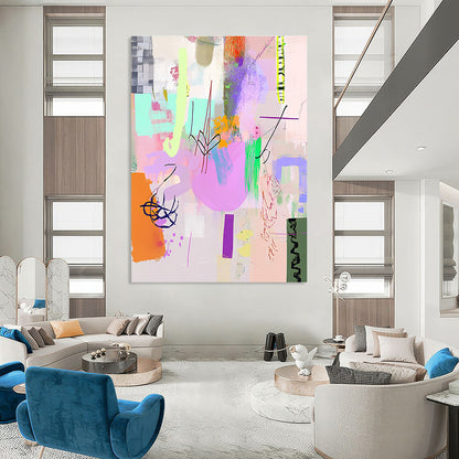 Vibrant Abstract Shapes for Modern Home Playroom & Creative Office Space STSC1042