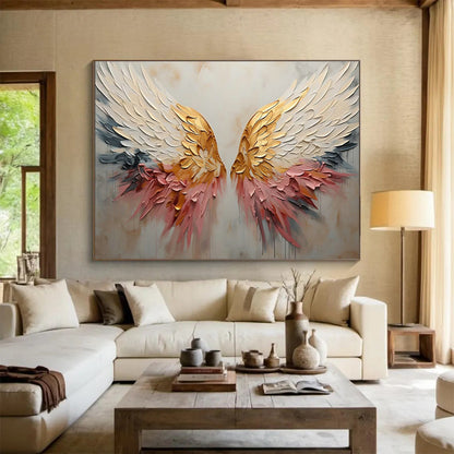 3D Wing Relief Art for Bohemian - Style Café Photo Spots DLZ3247