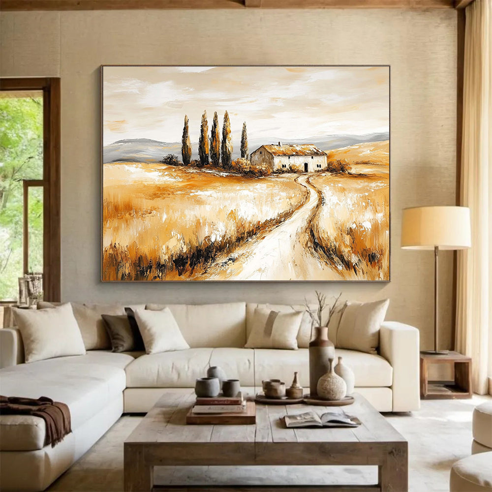 Rustic Tuscan Art: Enrich Farmhouse & Mediterranean - Style Home SC543