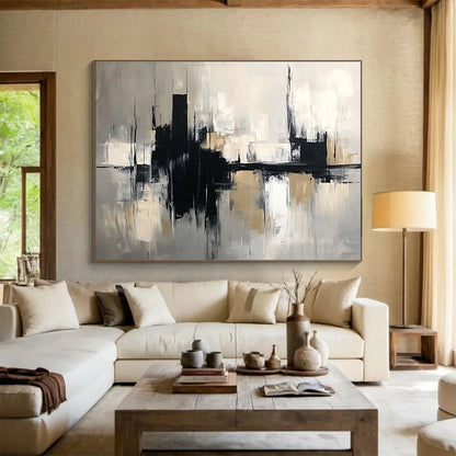 Abstract Cityscape Art for Urban Loft & Business Office SC017