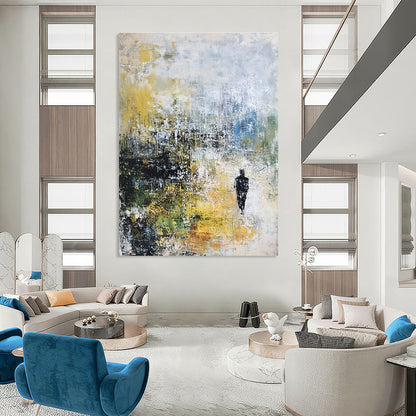 Figure in Colorful Landscape for Inspirational Office & Art - Themed Home STSC237