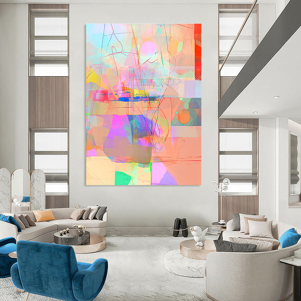Colorful Abstract Overlay for Creative Coworking Space & Modern Art Café STSC981