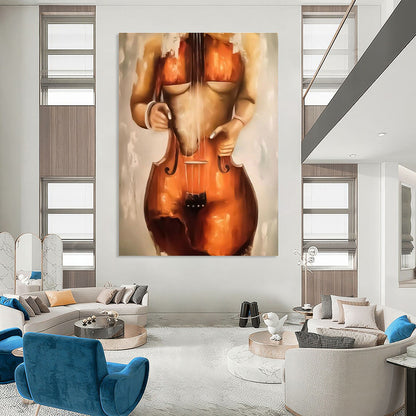 Cello Figure Art for Concert Hall & Music Lover’s Bedroom DLZ2348