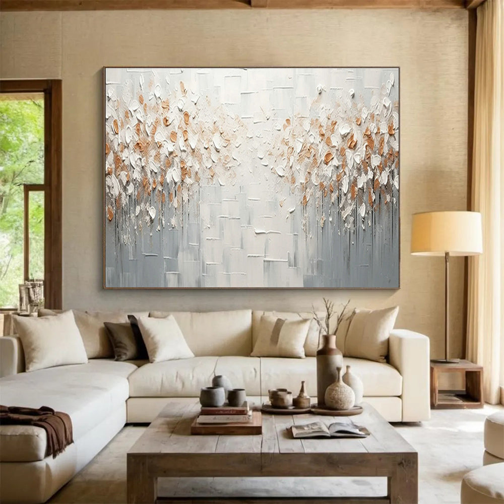 Beige Decorative Abstract Art for Contemporary Entryways DLZ2431