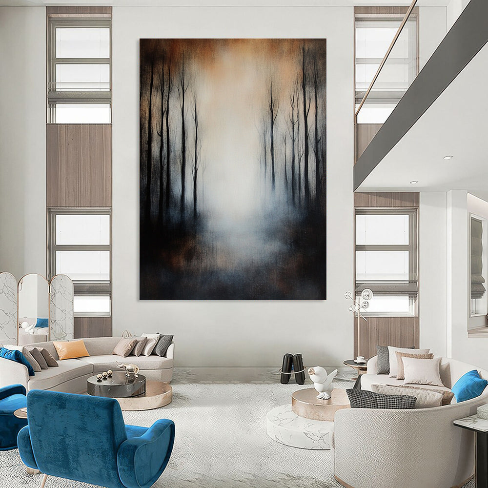 Misty Forest Landscape for Thoughtful Reading Nook & Nature - Inspired Home STSC259