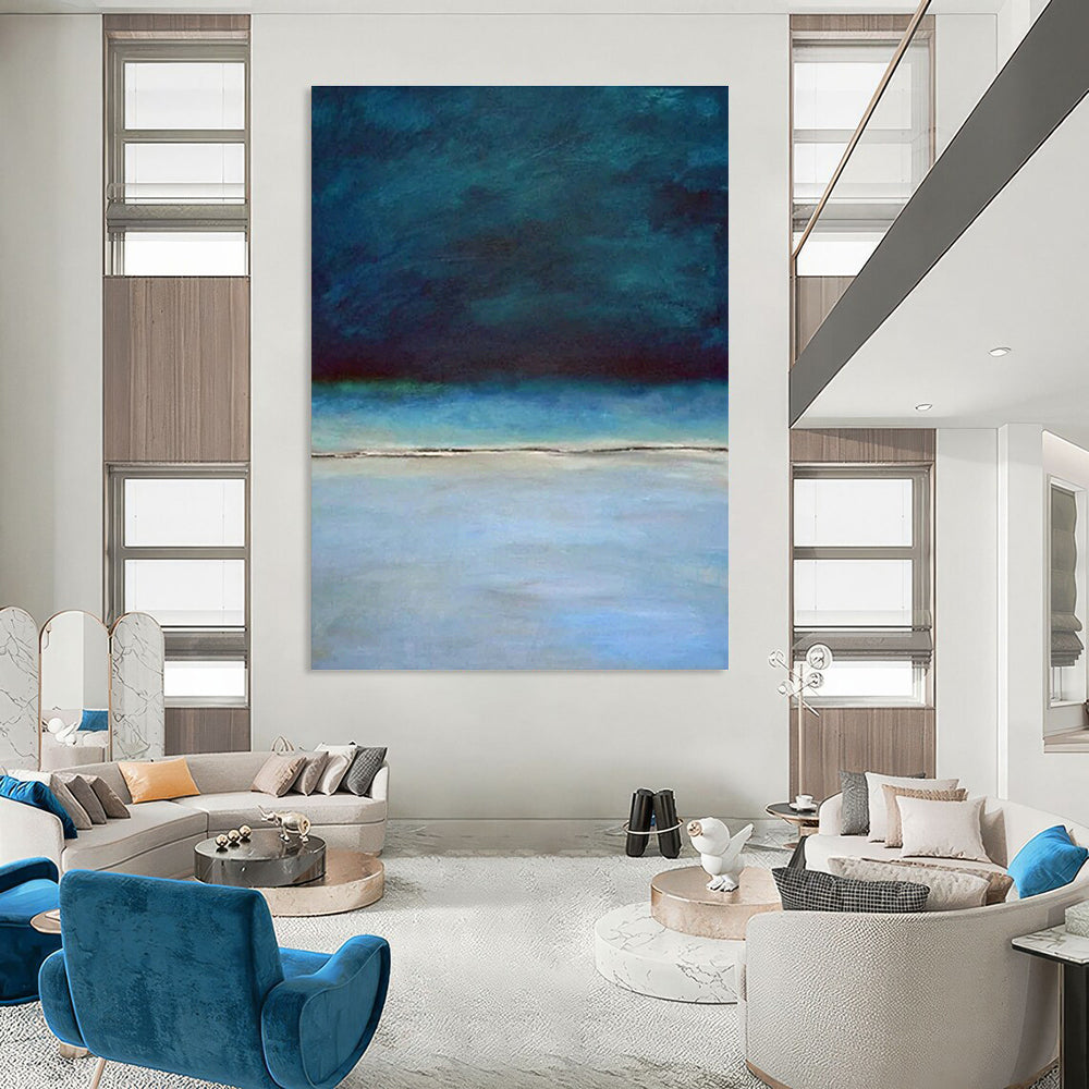 Minimalist Sea Horizon for Japandi - Style Beach House & Zen Meditation Nook DLZ0945