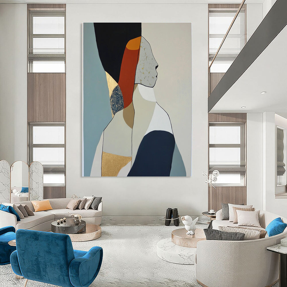 Abstract Female Figure Art for Feminist Home Study & Art - Themed Women’s Lounge STSC1064