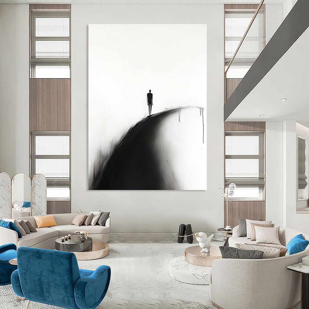 Silhouette on a Hill Art for Serene Bedroom & Abstract Art Gallery STSC1331
