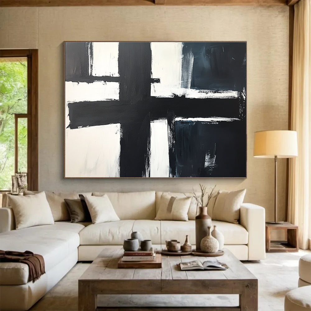 Black - White Geometric Art for Modern Office & Art - Themed Gallery SC018