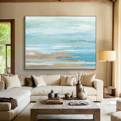 Fresh Beach Abstract Art for Relaxing Sunroom DLZ2805