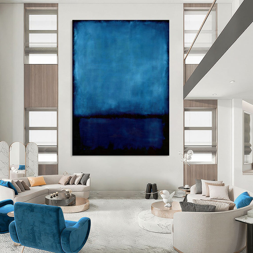 Deep Blue Art for Luxury Hotel Lobby & Meditation Room DLZ2094