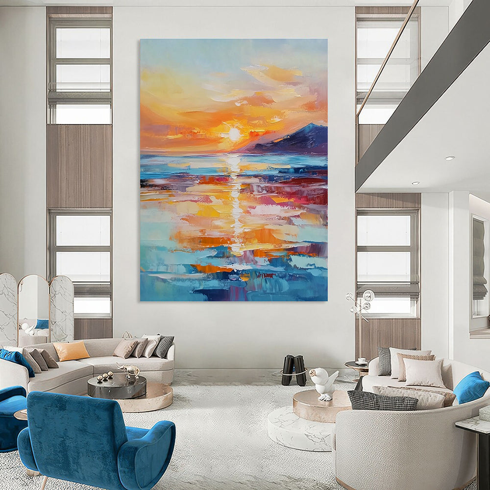 Sea Sunset 2 for Romantic Bedroom & Ocean - Themed Art Studio STSC894