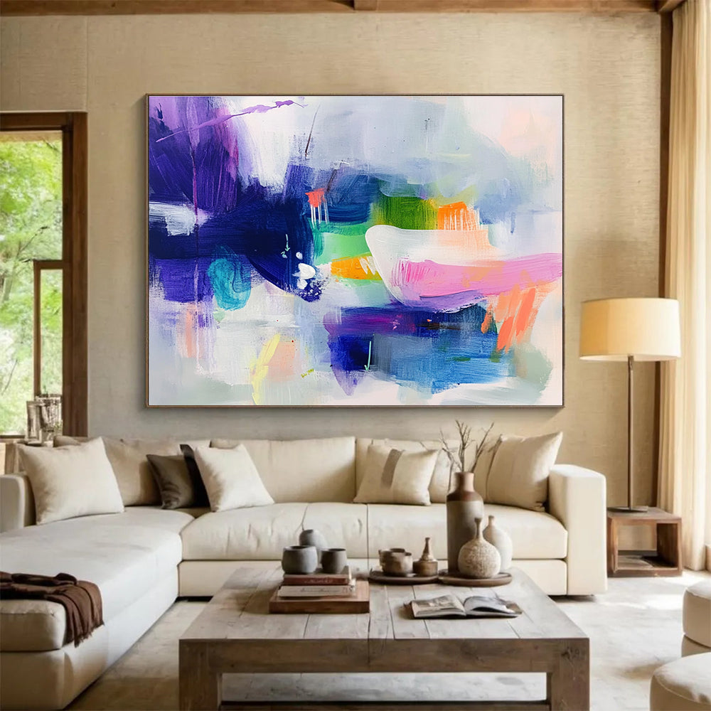 Colorful Abstract Fusion Art for Creative Studio & Trendy Gallery SC342