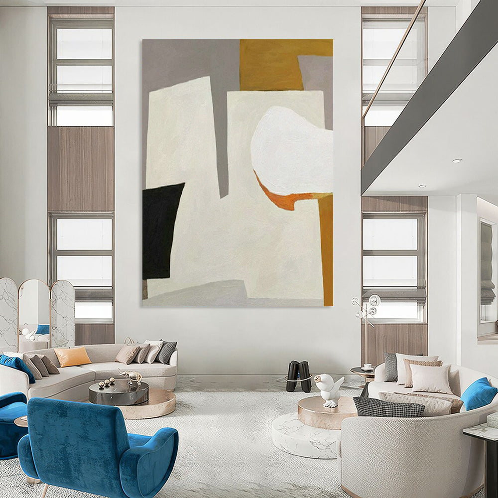 Minimalist Geometric Art for Modern Office Lounge & Scandinavian - Style Home DLZ1500