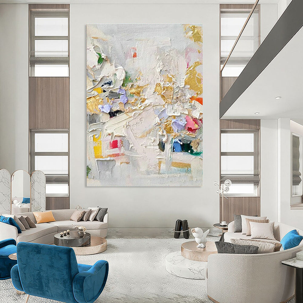 Colorful Textured Abstract for Creative Agency Lobby & Eclectic Art Bar DLZ1589