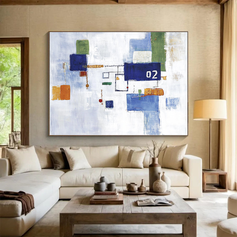 Abstract Geometric “02” Art for Modern Office & Creative Studio SC182