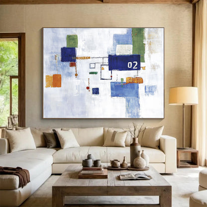 Abstract Geometric “02” Art for Modern Office & Creative Studio SC182
