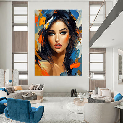 Colorful Abstract Portrait for Modern Living Room & Art Gallery STSC1270