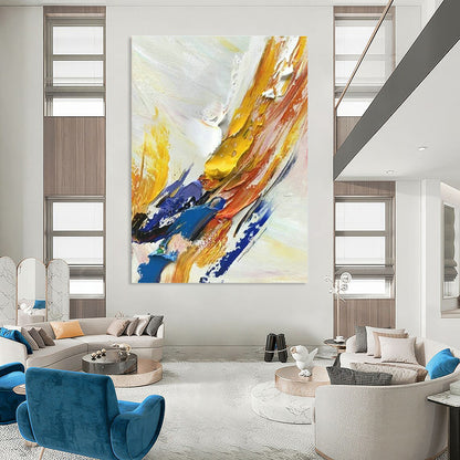 Vibrant Colorful Abstract Art for Bohemian Bedroom & Art Gallery Café DLZ1446