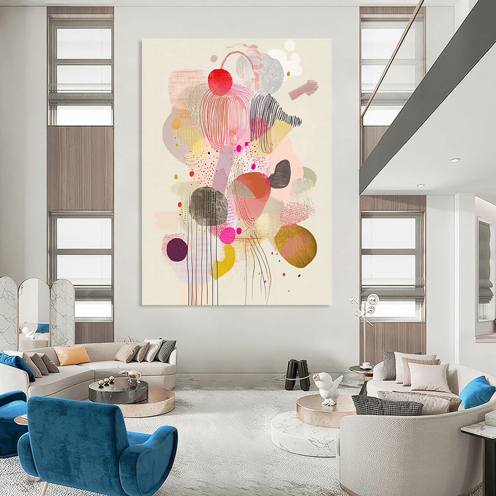 Colorful Abstract Shapes for Vibrant Playroom & Art - Loving Lounge STSC1234
