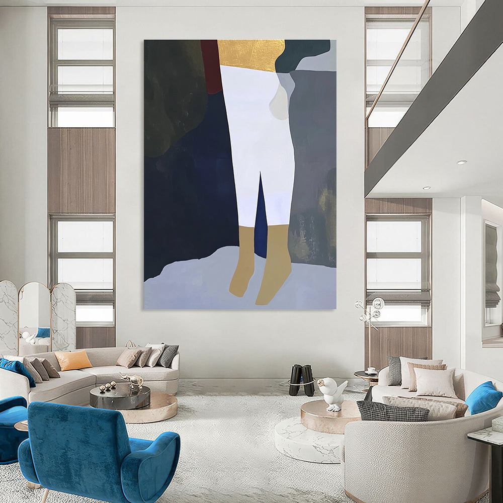 Minimalist Figure Segments for Modern Art Gallery & Chic Boutique Dressing Room STSC960