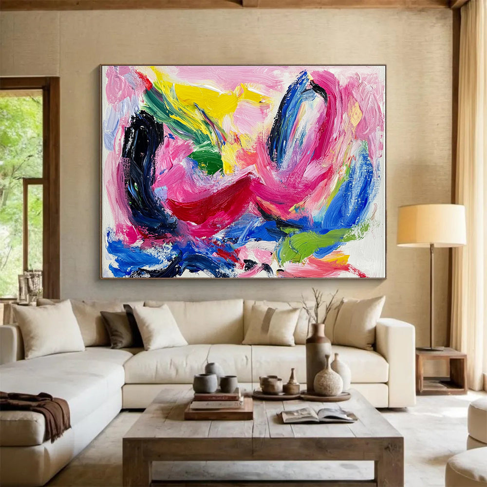 Vivid Color Fusion Art for Kids' Playroom & Creative Café SC150