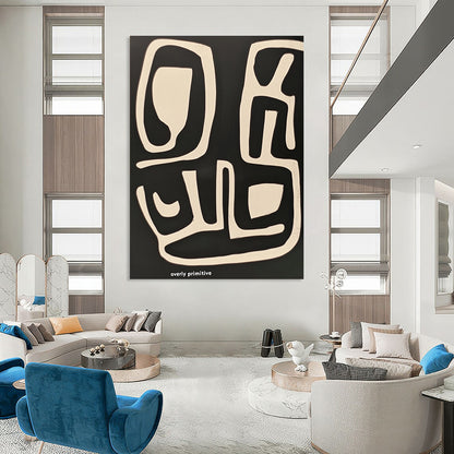 Primitive Abstract Shapes for Tribal - Inspired Decor & Art Gallery Corner STSC1211