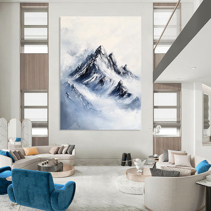 Snowy Mountain Peaks for Ski Lodge & Zen - Inspired Study STSC1168
