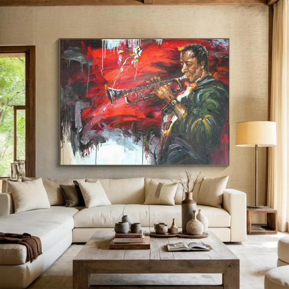 Splattered Paint Jazz Art for Rebellious Music Venue DLZ3020