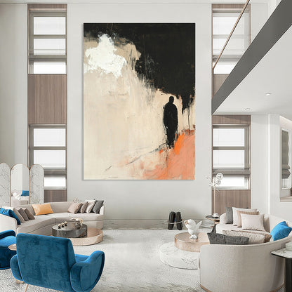 Silhouette in Abstract Landscape for Thoughtful Library & Art - Inspired Home STSC247