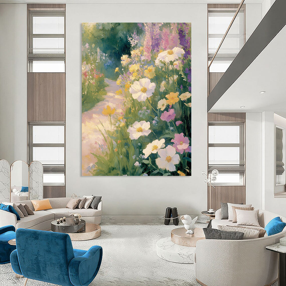 Soft Floral Pathway for Romantic Bedroom & Garden - Themed Tea Room STSC1227