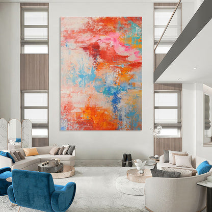 Colorful Abstract Art for Bohemian - Style Café Dining Walls DLZ0030