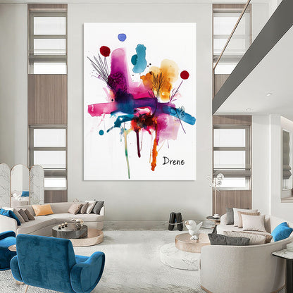 Color - Splash Abstract for Vibrant Art Studio & Lively Caf茅 STSC500