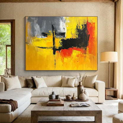 Bold Color Abstract Expression Art for Trendy Bar & Art - Lovers' Lounge SC393