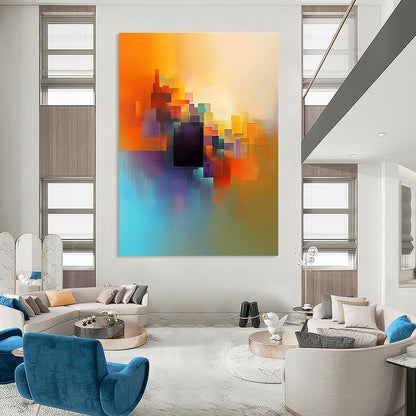 Vibrant Colorful Cubes Art for Creative Studio & Playroom STSC687