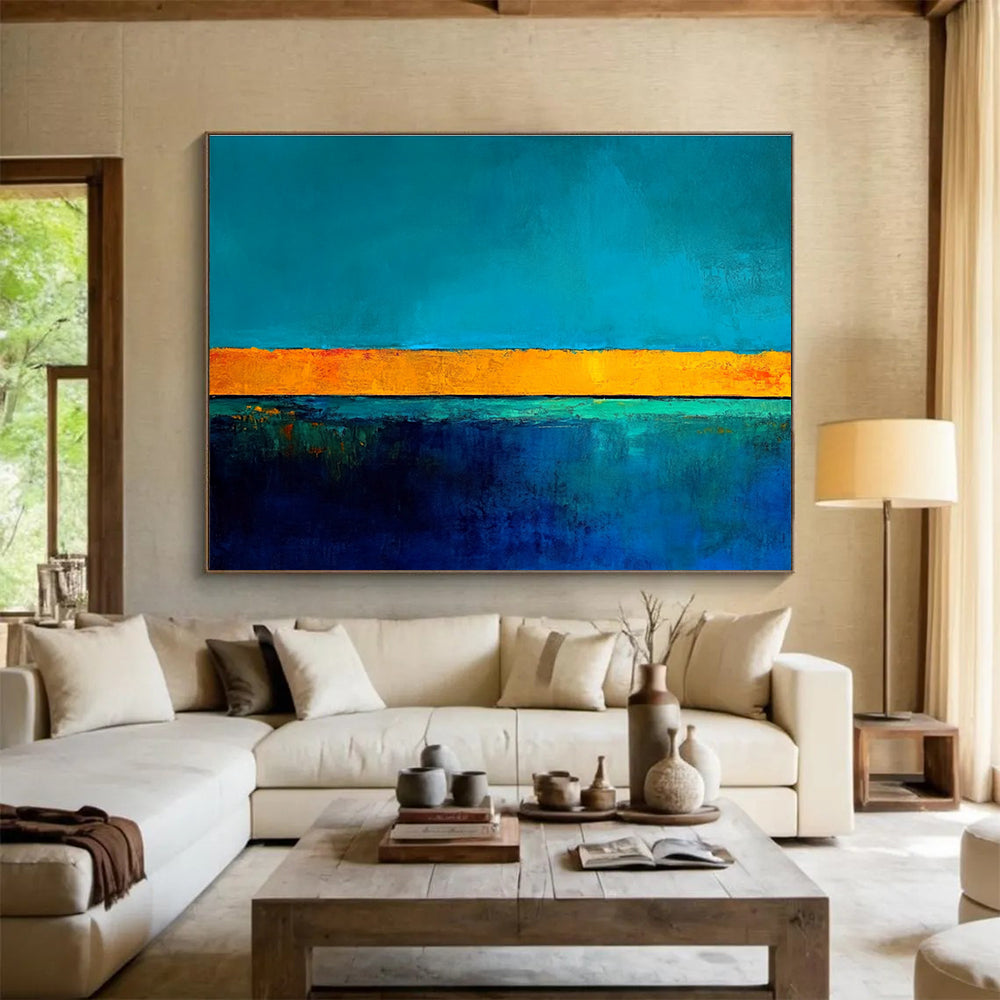 Horizon of Colors Art for Coastal Home Bedroom & Art Gallery Exhibition SC492