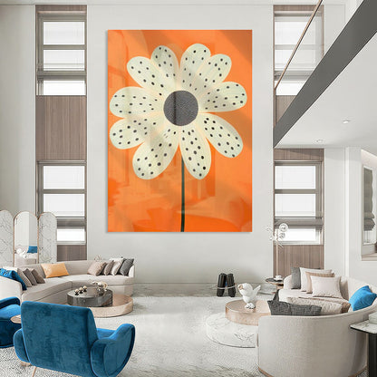 Orange - Background Flower Art for Cheerful Nursery & Botanical - Inspired Café DLZ1938
