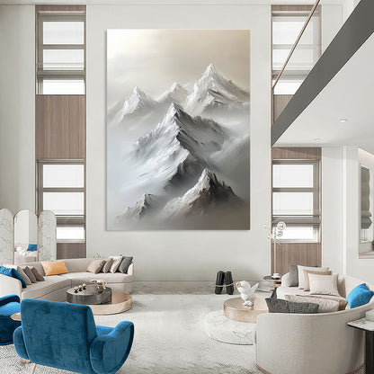 Misty Mountain Peaks for Serene Bedroom & Yoga Studio STSC1254