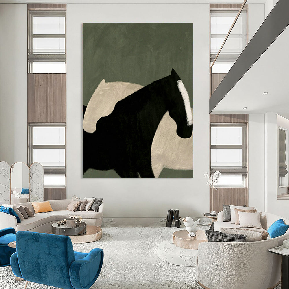 Modern Horse Art for Urban Loft & Horse - Lover’s Bedroom DLZ1418