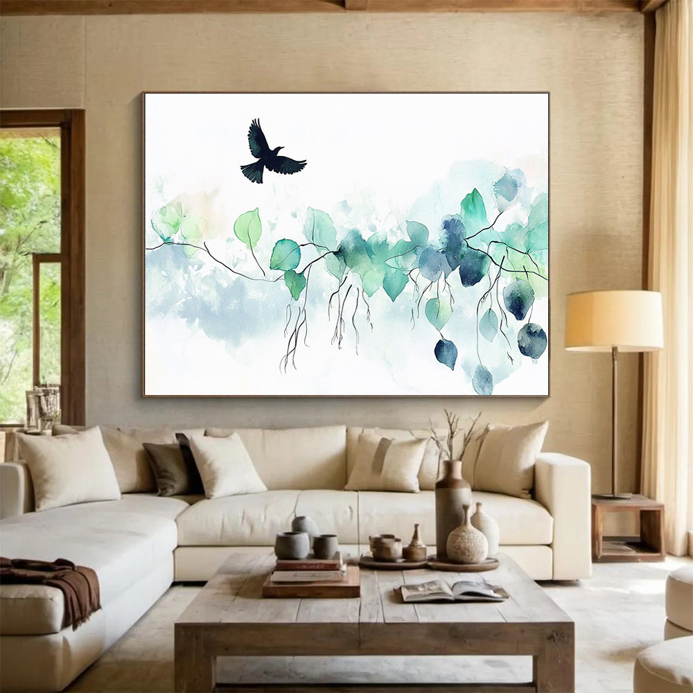 Minimalist Nature Art for Scandinavian Home & Yoga Studio SC568
