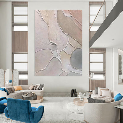 Soft Textured Abstract Art for Baby Nursery & Tea Salon DLZ0621