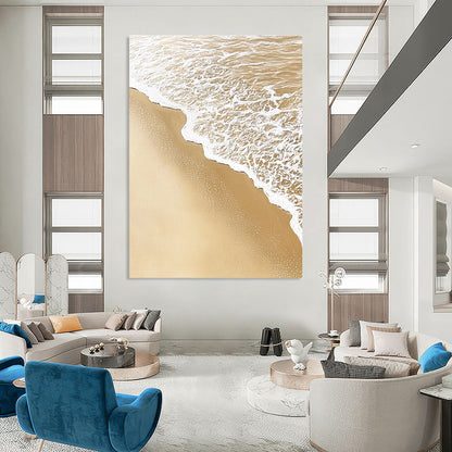Serene Beach Foam for Coastal Home Bedroom & Relaxing Wellness Retreat STSC952