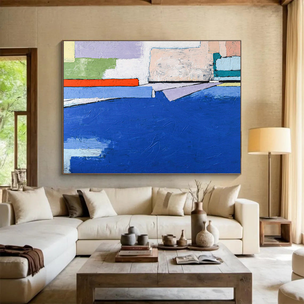 Colorful Color - Block Abstract Art for Community Center Gallery DLZ2959