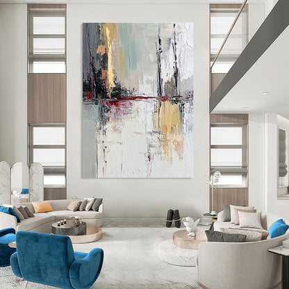 Colorful Abstract Reflection for Artistic Café & Bohemian Living Room STSC601